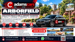 Arborfield taxi service by Adam Cars Taxi Company for local journeys and travel around Berkshire.