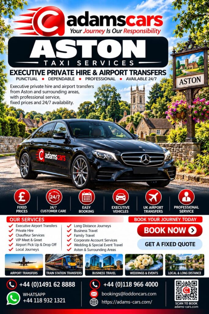 Aston taxi service in Oxfordshire