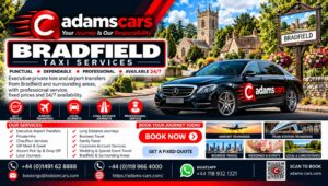 Bradfield taxi service by Adam Cars Taxi Company for local journeys and travel to Reading and nearby Berkshire destinations.
