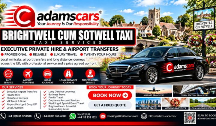 Brightwell-cum-Sotwell taxi service by Adam Cars Taxi Company in South Oxfordshire.