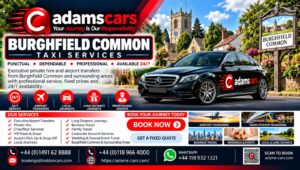 Burghfield Common taxi service by Adam Cars Taxi Company for local journeys and travel to Reading and nearby Berkshire destinations.
