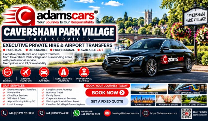 Caversham Park Village taxi service for local journeys and pre-booked travel