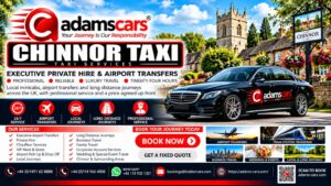 Chinnor taxi service for local journeys and longer trips with Adam Cars Taxi Company.