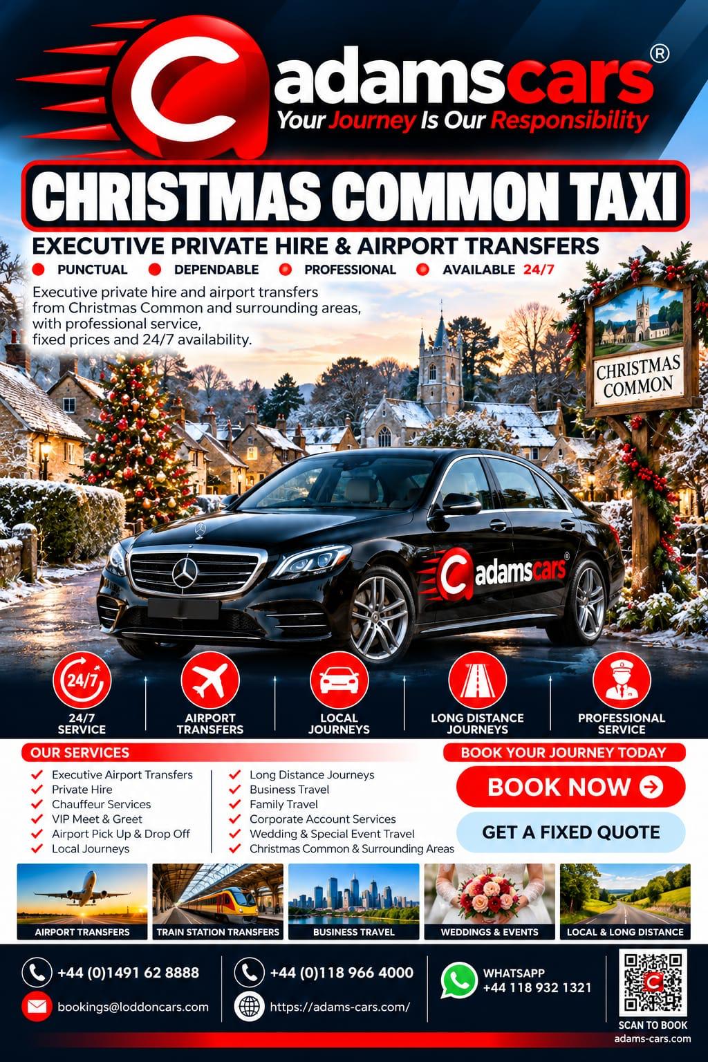 Christmas Common taxi service in Oxfordshire