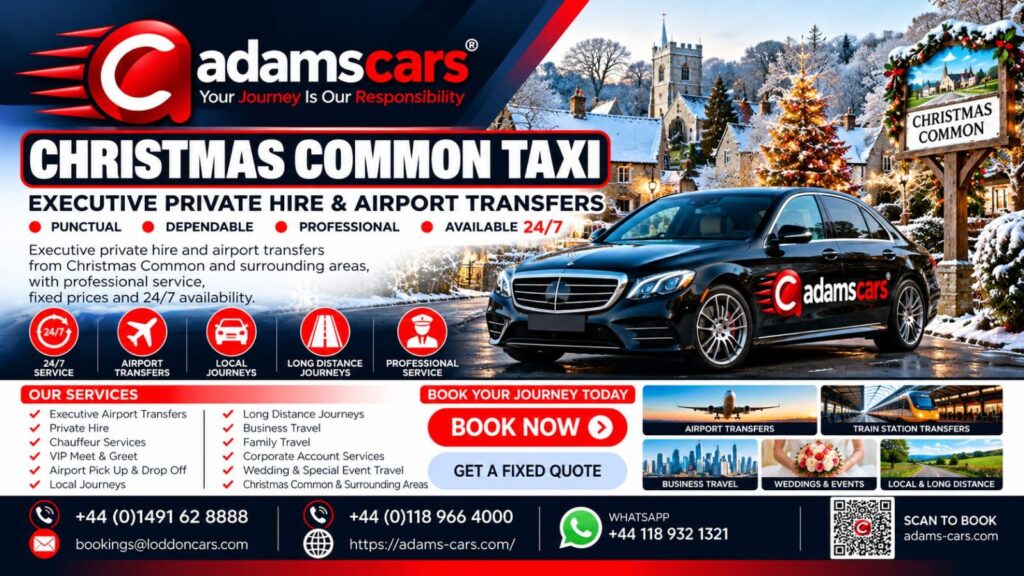 Christmas Common taxi service in Oxfordshire