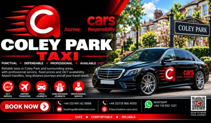 Coley Park taxi service in Reading by Adam Cars Taxi Company.
