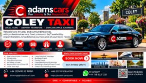 Coley taxi service in Reading by Adam Cars Taxi Company.