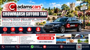 Crowmarsh Gifford taxi service by Adam Cars Taxi Company in South Oxfordshire.