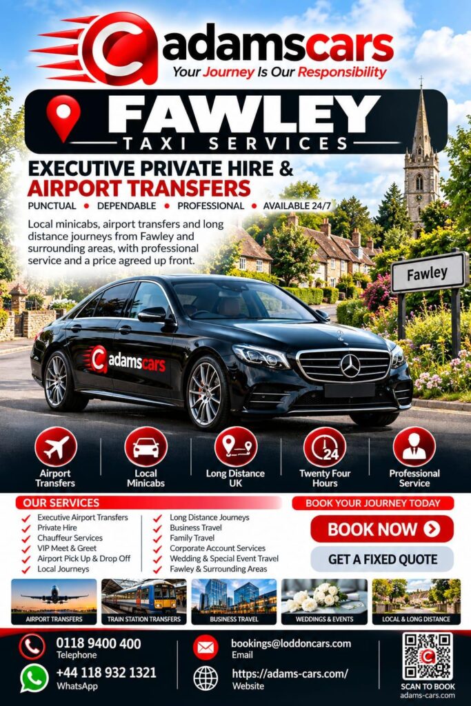 Fawley taxi service in Oxfordshire