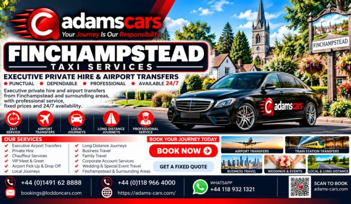 Finchampstead taxi service by Adam Cars Taxi Company for local journeys and travel across Berkshire.