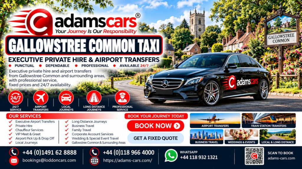 Gallowstree Common taxi service in Oxfordshire