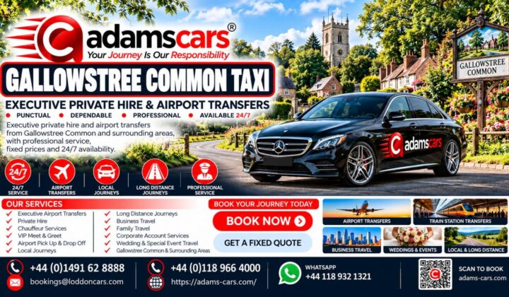Gallowstree Common taxi service in Oxfordshire