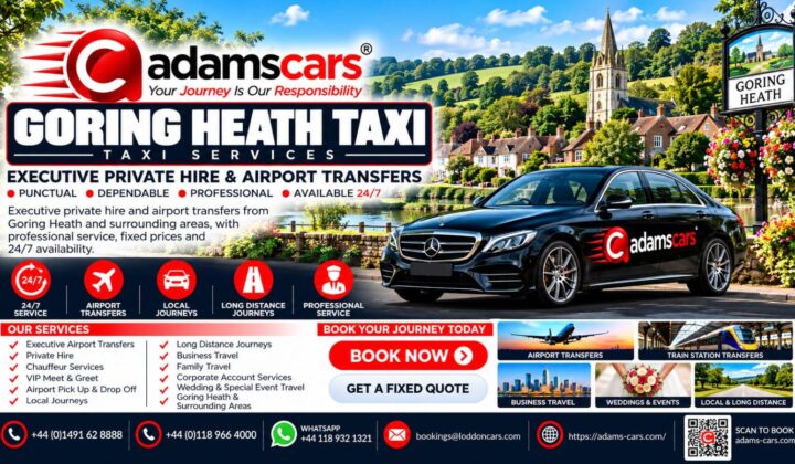 Goring Heath taxi service by Adam Cars Taxi Company in the Oxfordshire countryside.