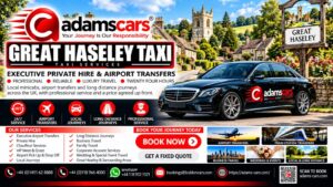 Great Haseley taxi service by Adam Cars Taxi Company for local and longer journeys.