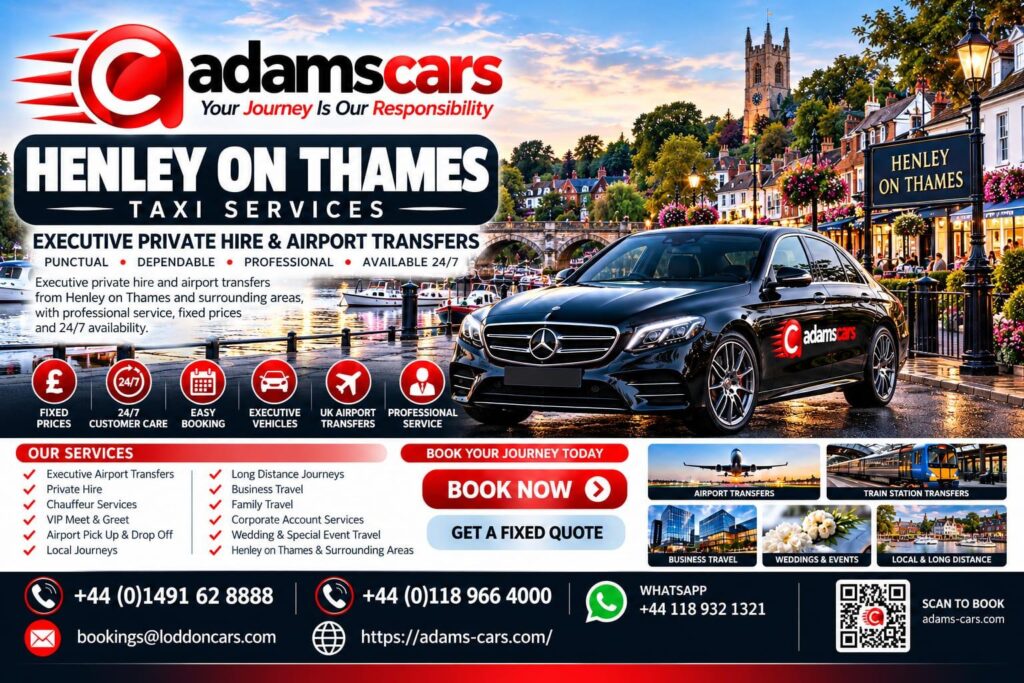 Henley-on-Thames taxi service near the town centre