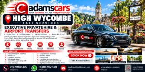 High Wycombe taxi service in Buckinghamshire by Adam Cars Taxi Company.