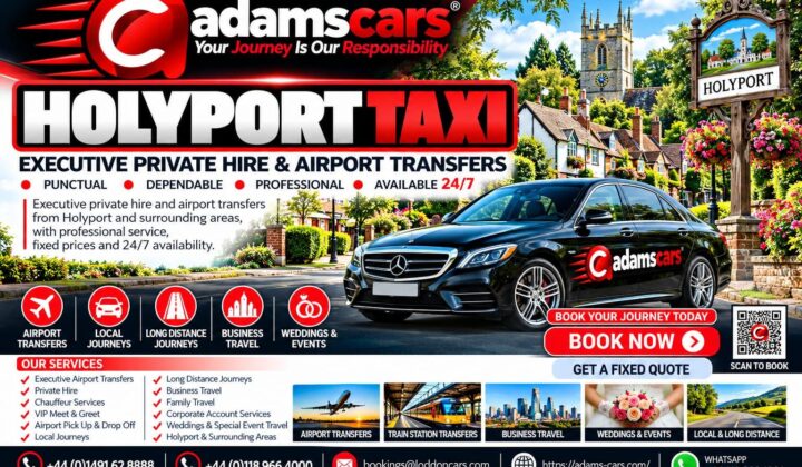 Holyport taxi service in Berkshire by Adam Cars Taxi Company.