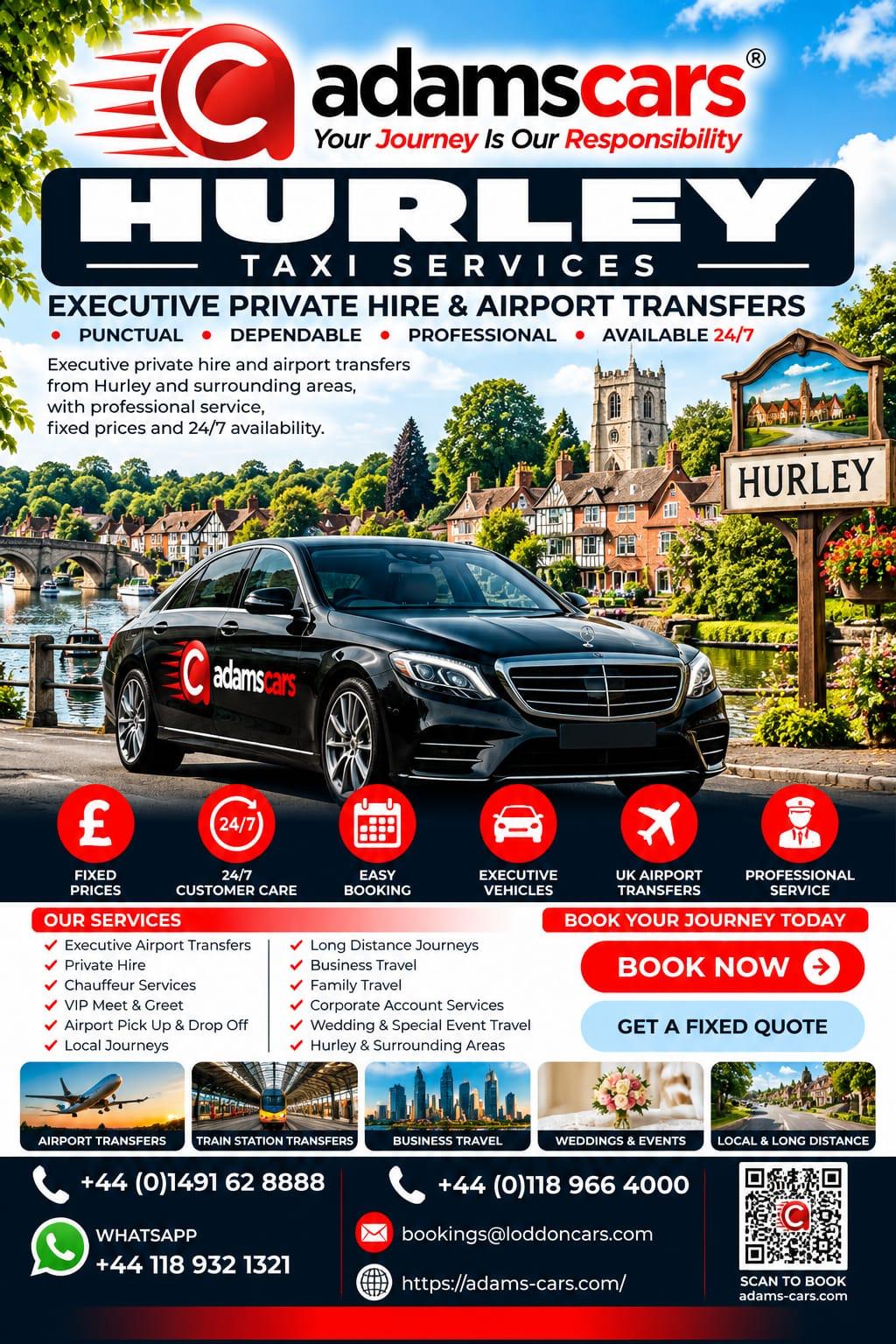 Hurley taxi service in Berkshire
