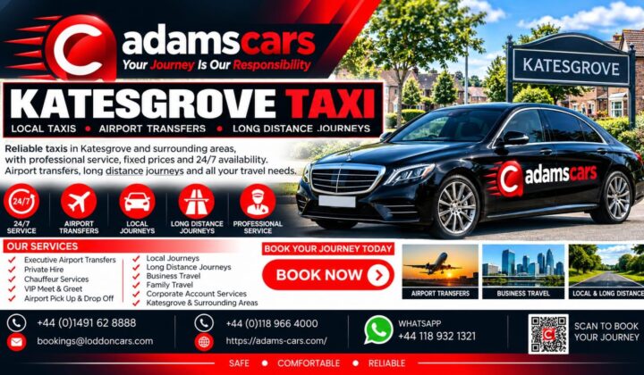 Katesgrove taxi service in Reading by Adam Cars Taxi Company.