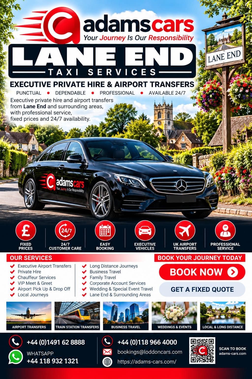 Lane End taxi service in Buckinghamshire