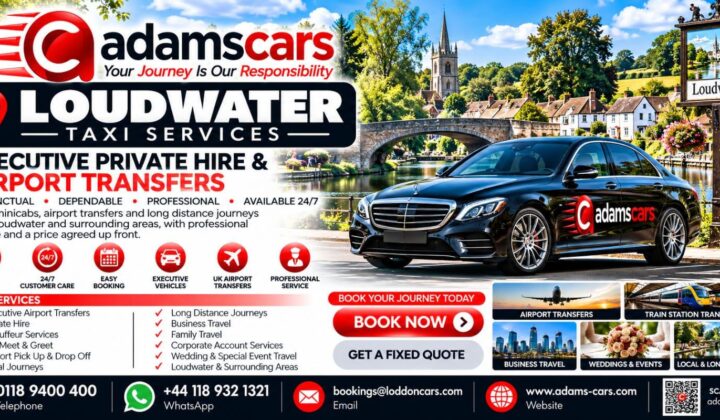 Loudwater taxi service in Buckinghamshire by Adam Cars Taxi Company.