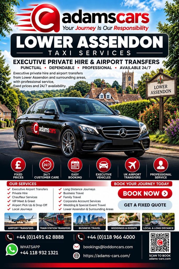 Lower Assendon taxi service in Oxfordshire