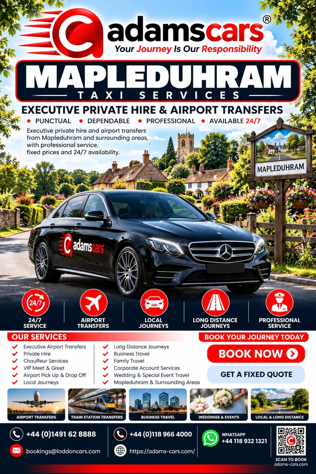 Mapledurham taxi service in South Oxfordshire