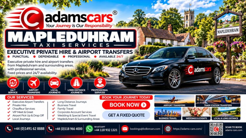Mapledurham taxi service in South Oxfordshire
