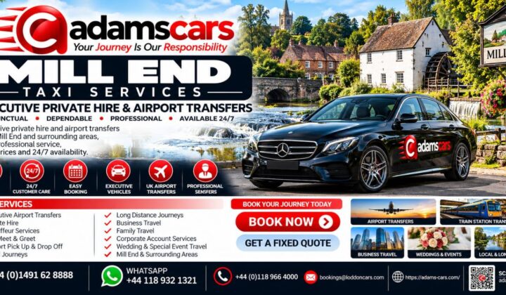 Mill End taxi service near Henley-on-Thames