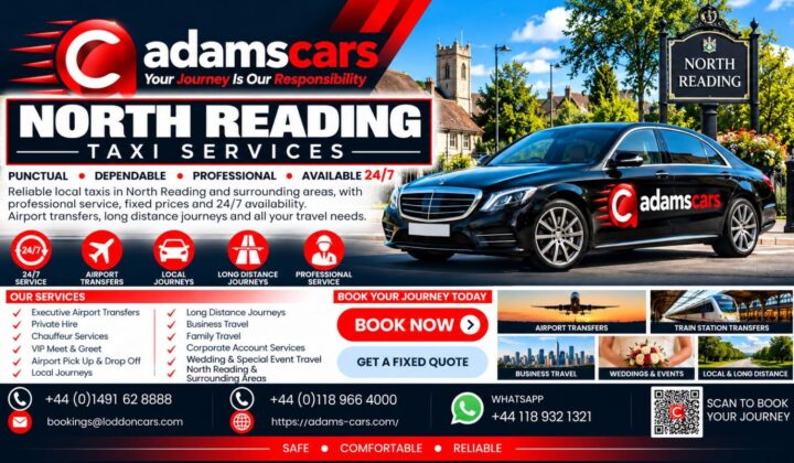 North Reading taxi service by Adam Cars Taxi Company.