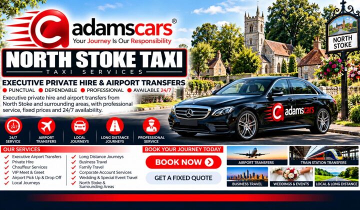 North Stoke taxi service by Adam Cars Taxi Company in South Oxfordshire.