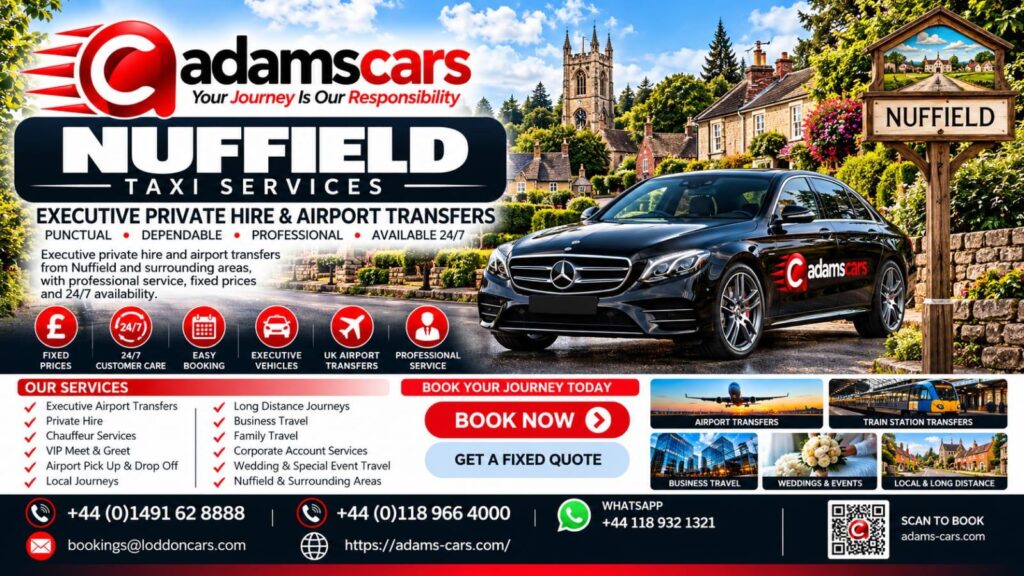 Nuffield taxi service in Oxfordshire