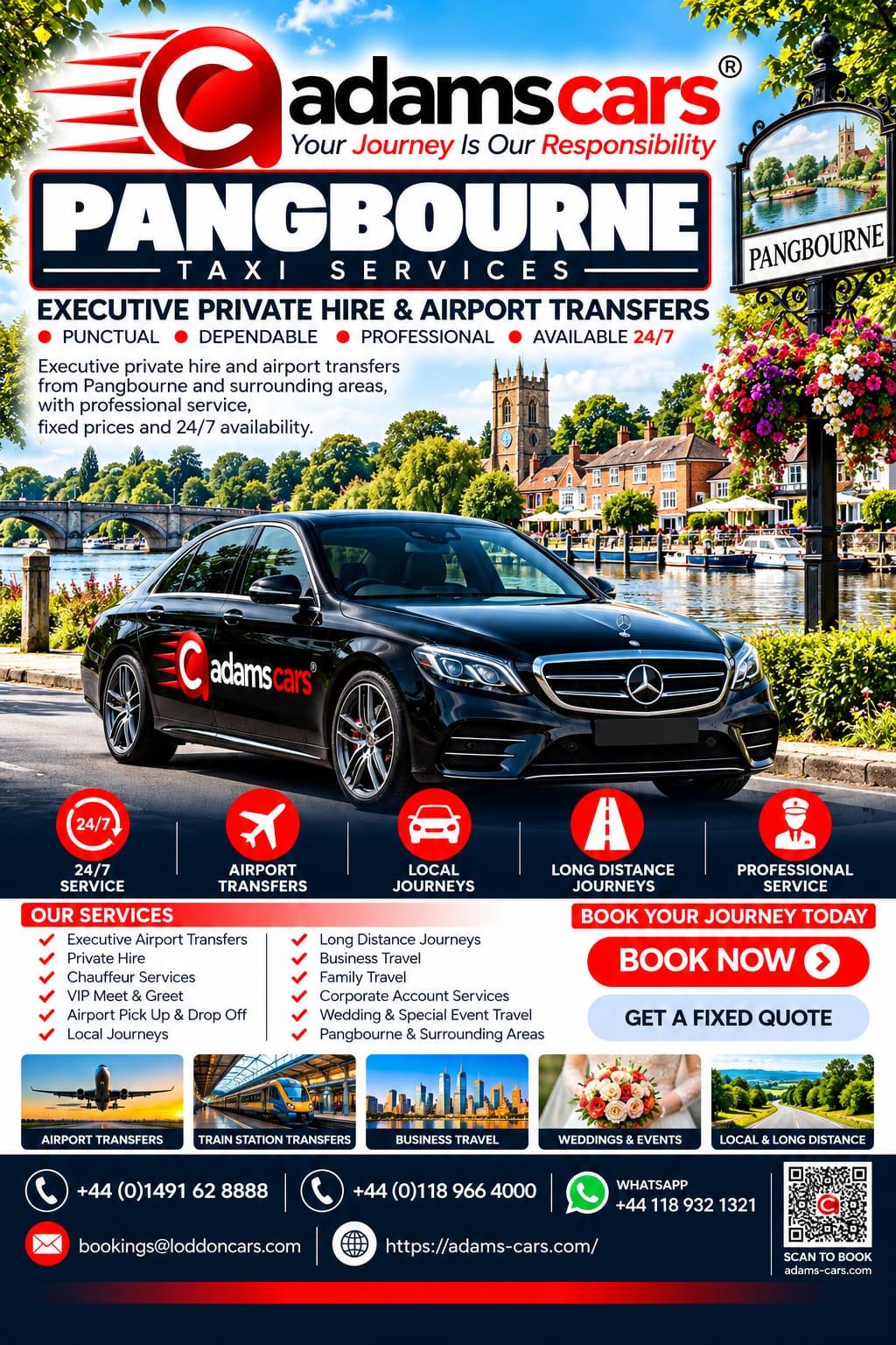 Pangbourne taxi service for local journeys and pre-booked transport