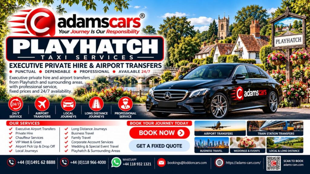 Playhatch taxi service in South Oxfordshire