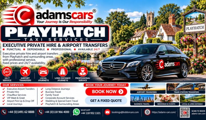 Playhatch taxi service in South Oxfordshire