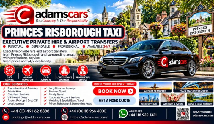 Princes Risborough taxi service in Buckinghamshire by Adam Cars Taxi Company.