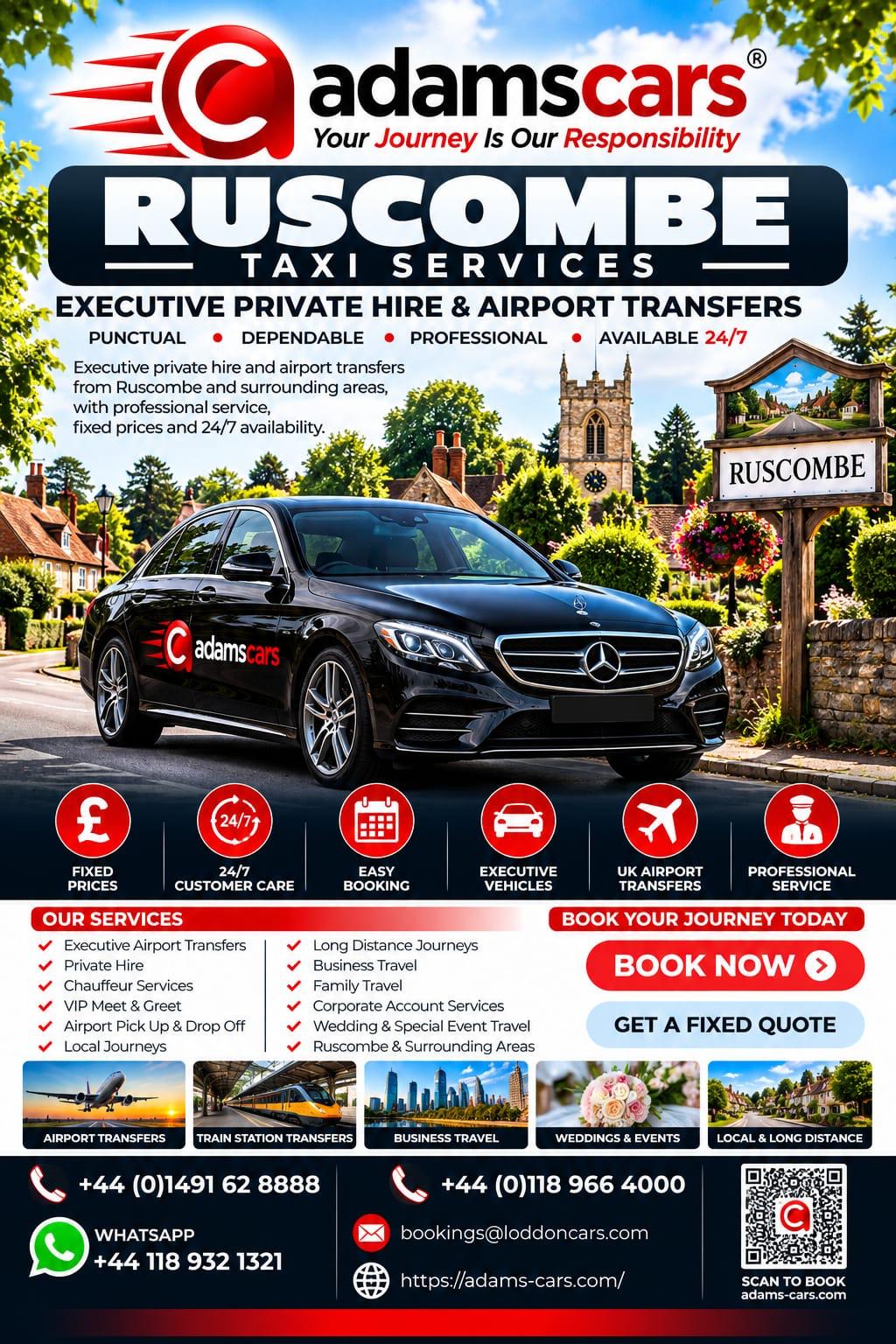 Ruscombe taxi service in Berkshire