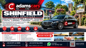 Shinfield taxi service by Adam Cars Taxi Company for local journeys and travel around Reading and Berkshire.