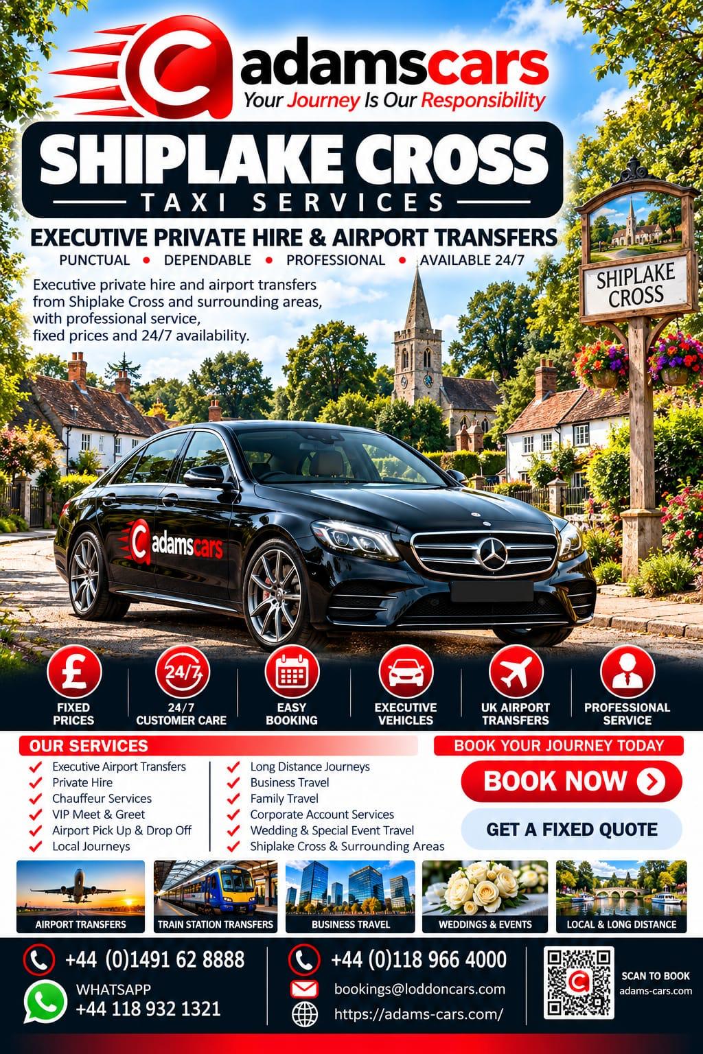 Shiplake Cross taxi service in Oxfordshire
