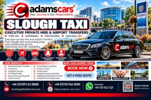 Slough taxi service in Berkshire by Adam Cars Taxi Company.