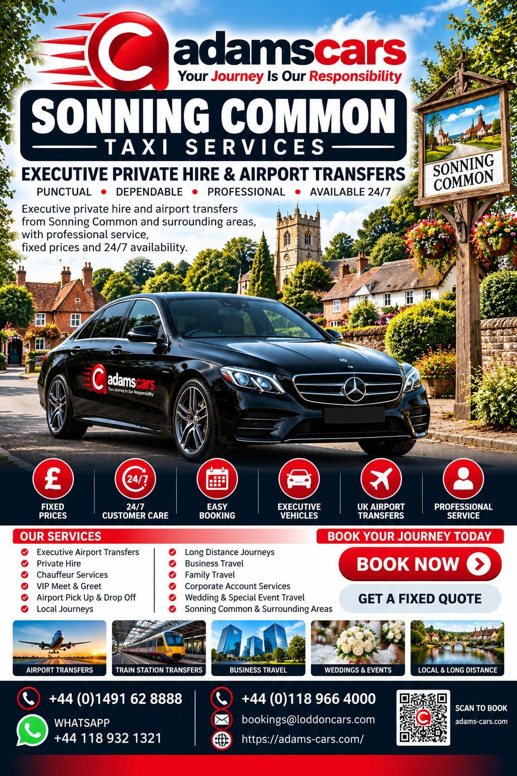 Sonning Common taxi service in Oxfordshire