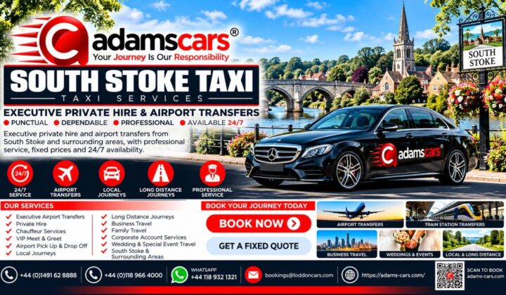 South Stoke taxi service by Adam Cars Taxi Company in South Oxfordshire.
