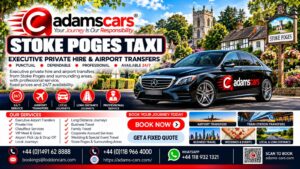 Stoke Poges taxi service in Buckinghamshire by Adam Cars Taxi Company.