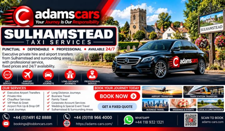 Sulhamstead taxi service by Adam Cars Taxi Company for local journeys and travel to Reading and nearby Berkshire villages.