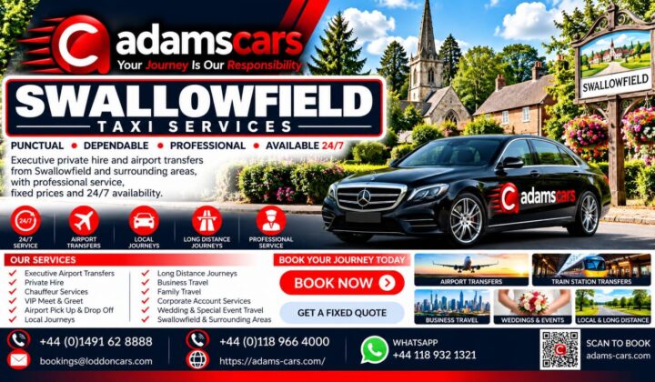 Swallowfield taxi service by Adam Cars Taxi Company for local journeys and travel around Berkshire.