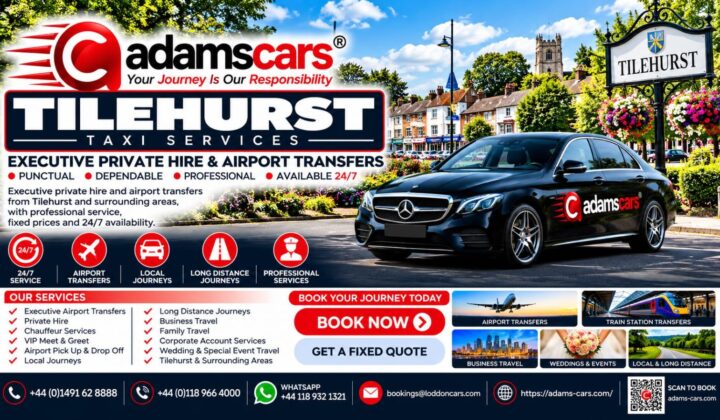 Tilehurst taxi service for local journeys and pre-booked transport
