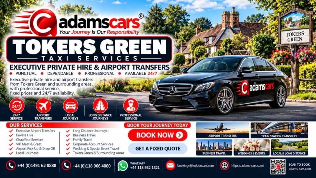 Tokers Green taxi service in South Oxfordshire