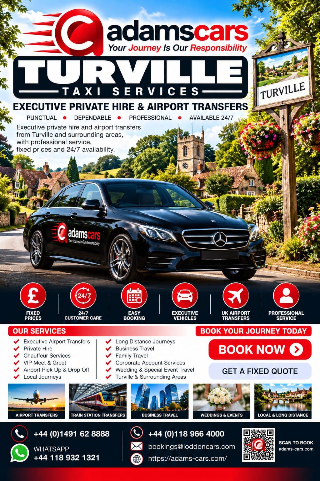 Turville taxi service in Buckinghamshire