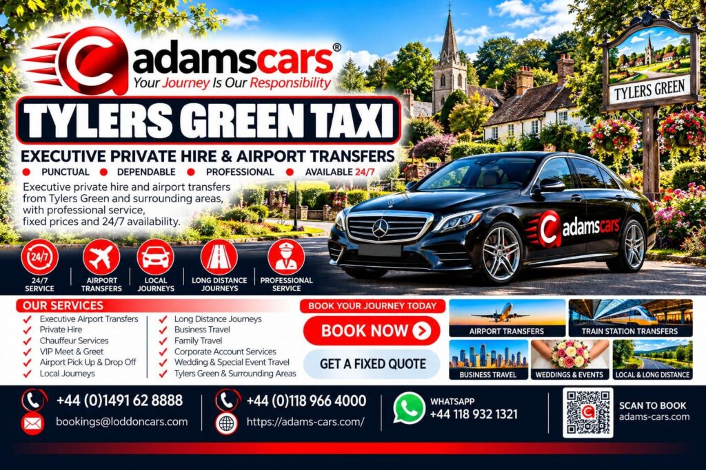 Tylers Green taxi - Adams Cars Tylers Green taxi service in Buckinghamshire by Adam Cars Taxi Company.
