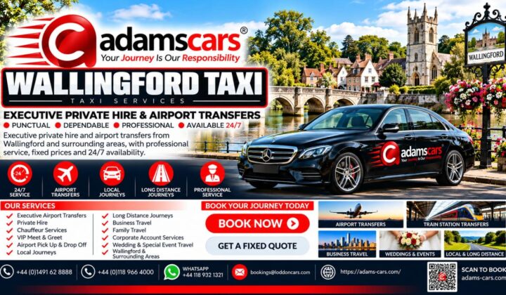Wallingford taxi services by Adam Cars Taxi Company in Oxfordshire.